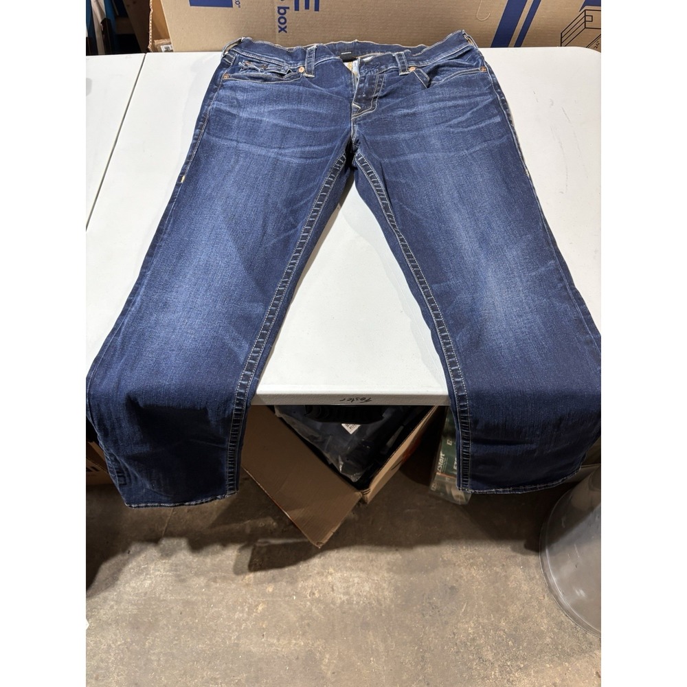 TRUE RELIGION MEN RICKY RELAXED STRAIGHT SIZE 34